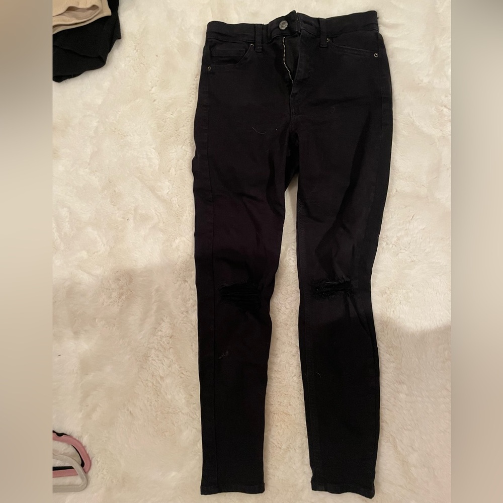 Skinny Jean w rips